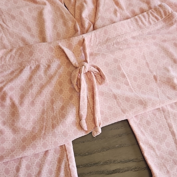 Pajamagram‎ Monogram Pink SS Top And Drawstring Waist Pants Pj Set Sz M NWOT - Picture 6 of 10